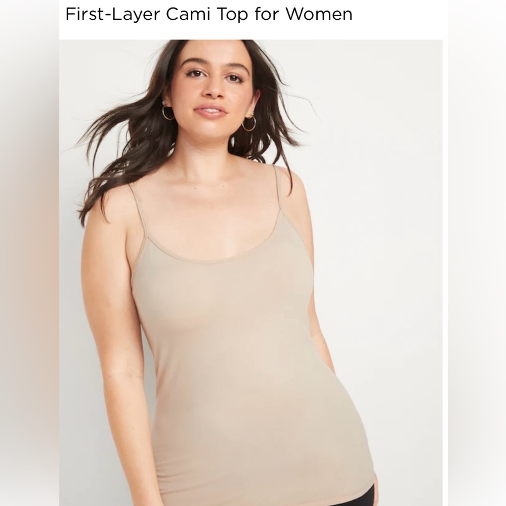 Camisole Tops for Women First-Layer - (3) Adjustable Spaghetti Straps Cami - Picture 2 of 5